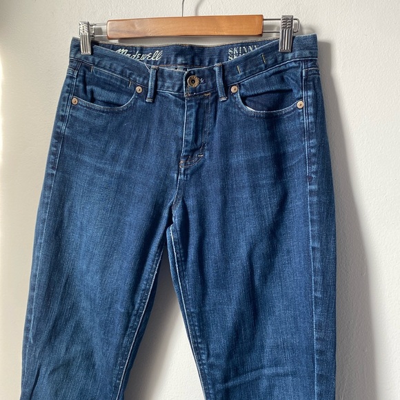 Madewell Denim - Madewell women’s skinny skinny jeans, dark wash, 28x32 cotton/spandex